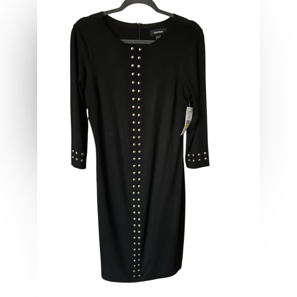 Karen Kane Black Dress with Metallic Studs size M
